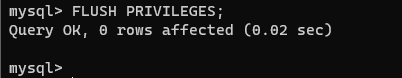 flush-privileges in MySQL