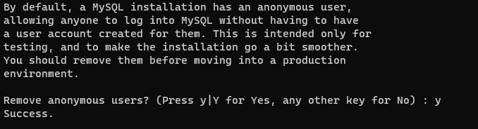 MySQL remove anonymous users